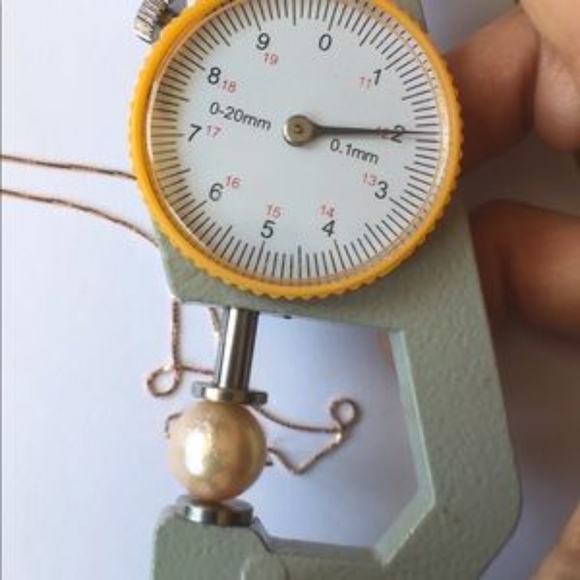 *SOLD** 12mm Edison Pearl Floating Rose Gold Chain - Picture 5 of 7